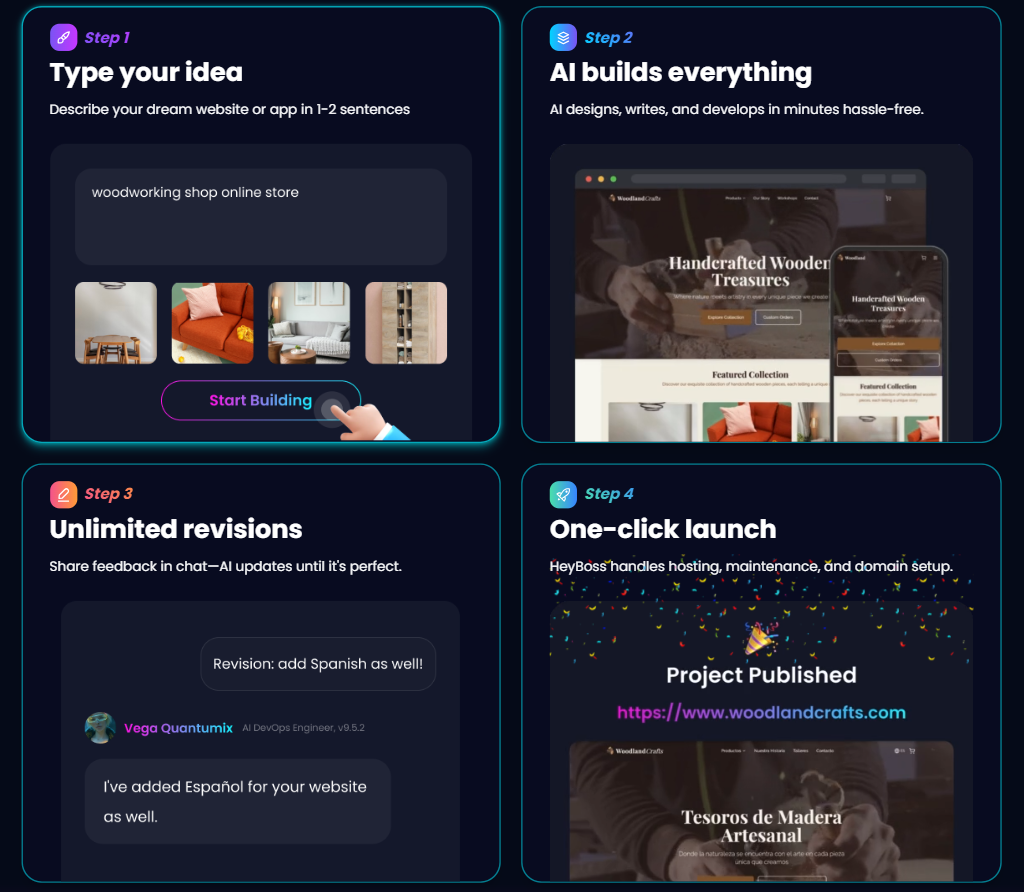 HeyBoss AI Website Builder