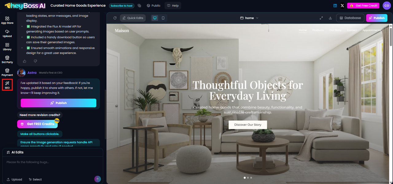 HeyBoss AI SEO Integrations
