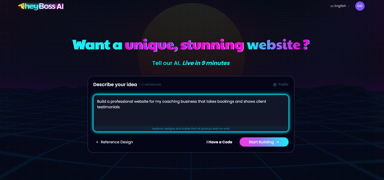 HeyBoss AI Website Builder