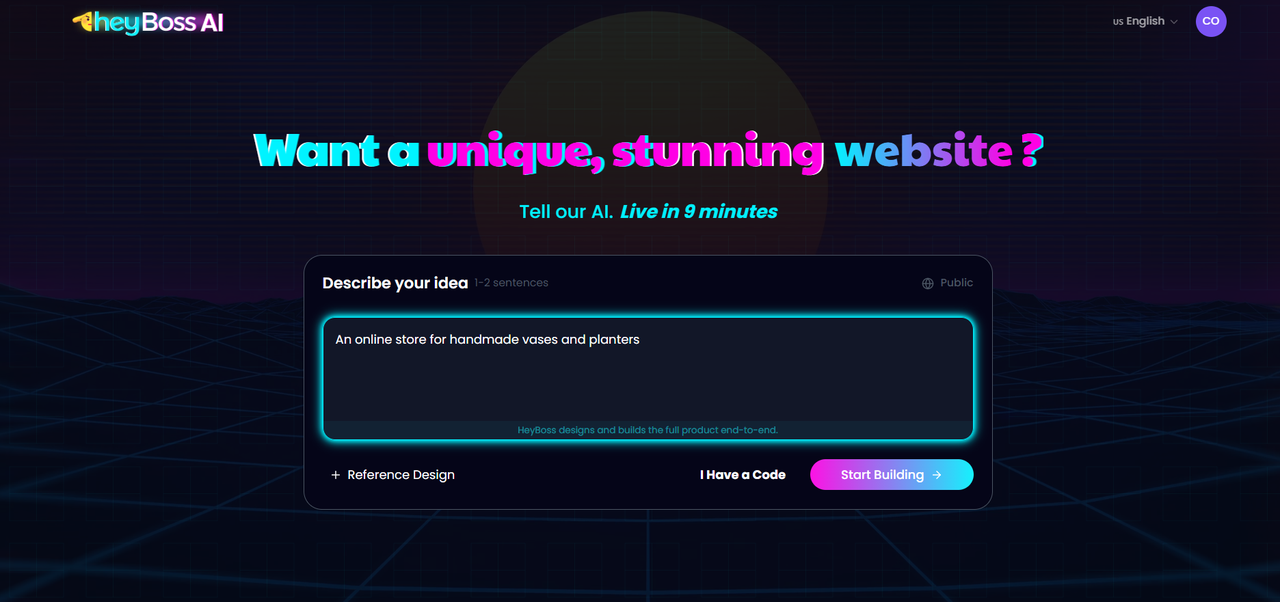 HeyBoss AI Website Builder